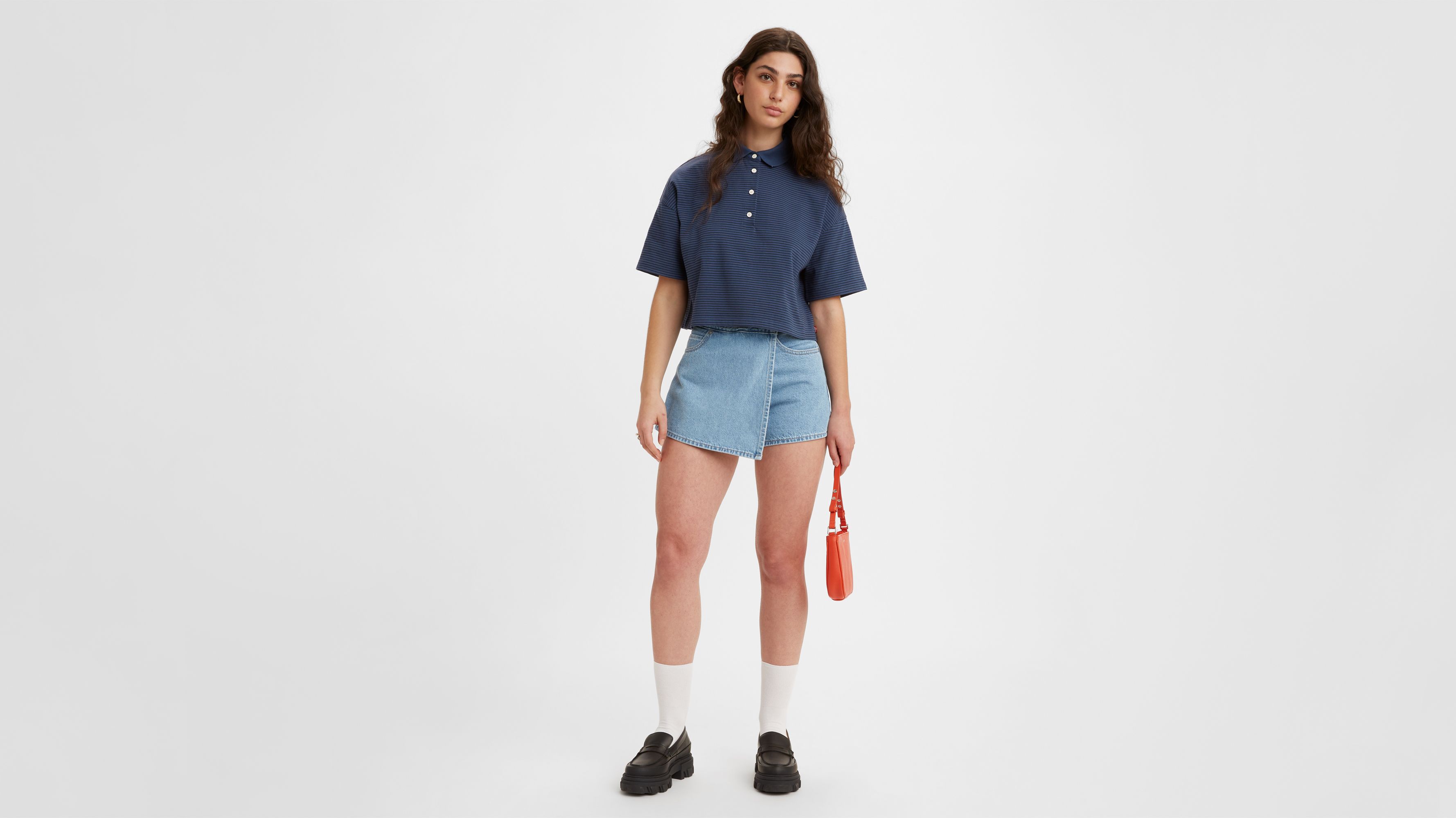 Jupe short - Light Indigo Stonewash - Bleu