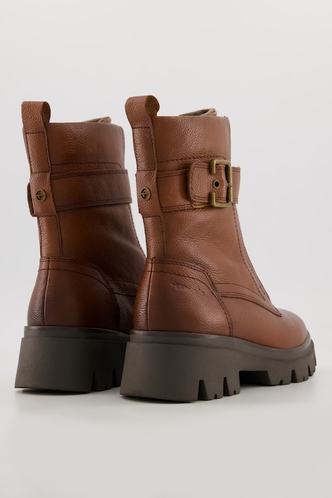 Leder-Stiefeletten, Tamaris Comfort, Reißverschluss, Weite H