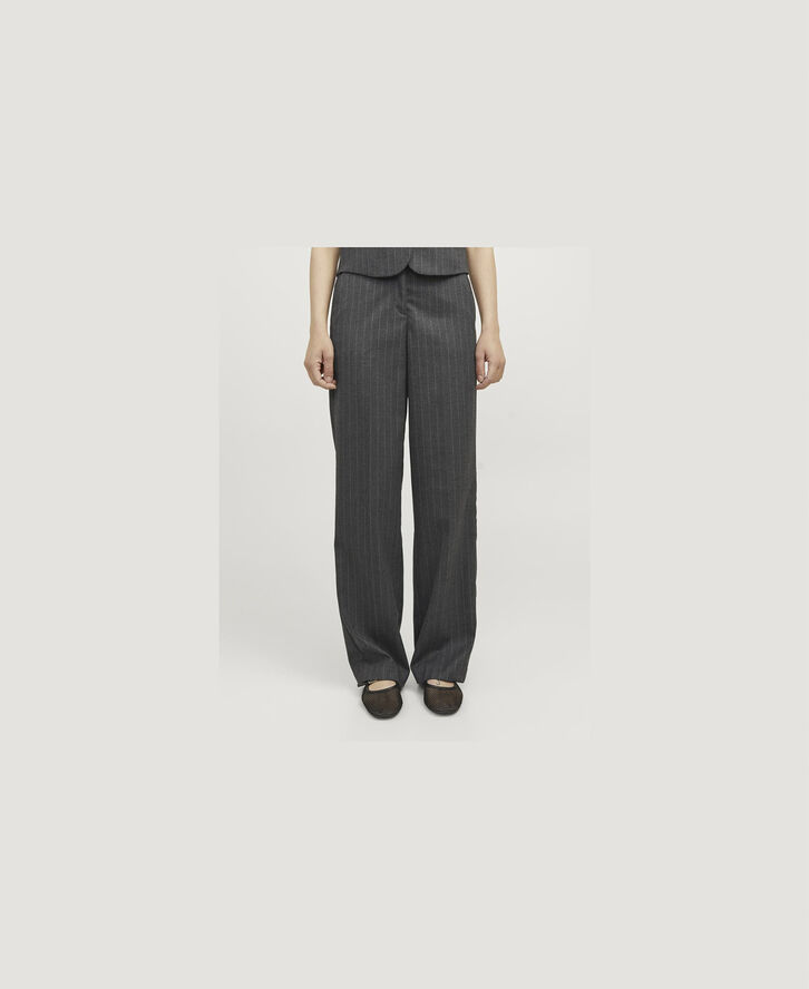 JJXX JXMARY BRUSHED HW PANT TLR SN Dark grey melange/light grey