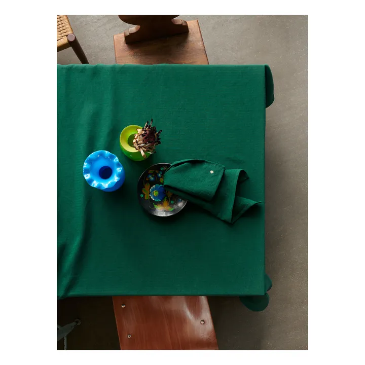La cerise sur le gâteau Nappe Marcel | Vert foncé