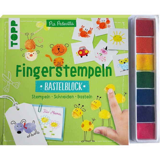 Fingerstempeln - Bastelblock