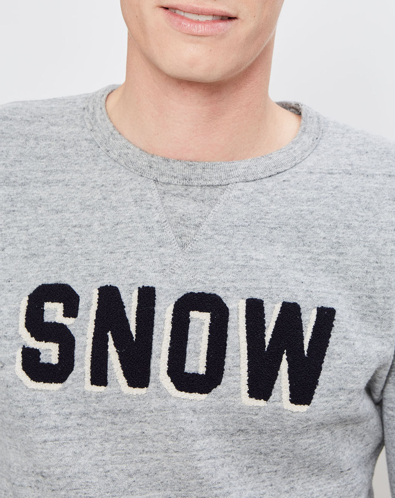 Hartford Sweat Crew Snow gris