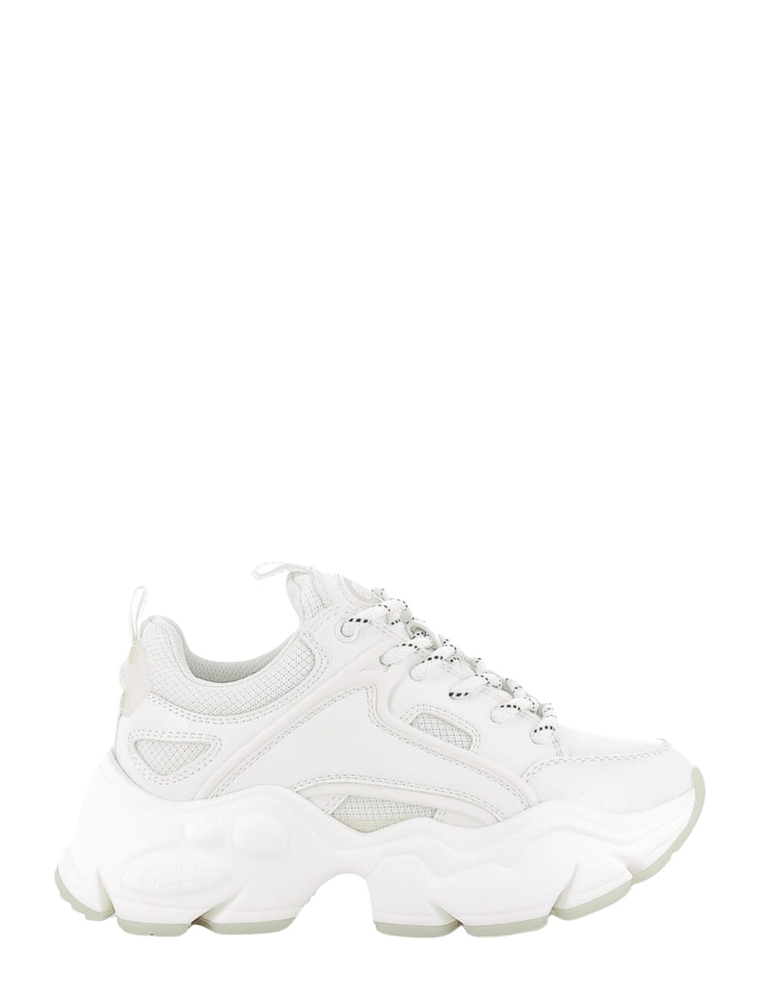 buffalo Baskets Compensées Femme Binary Vegan Blanc