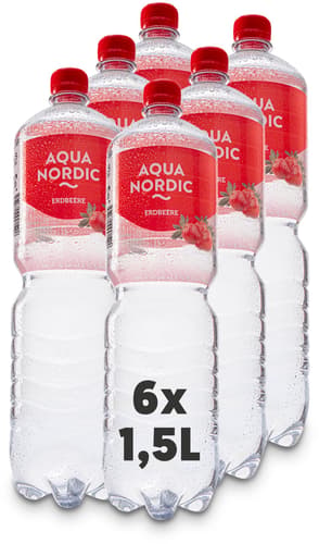 Aqua Nordic Erdbeere 6x1,5 l PET (EINWEG)