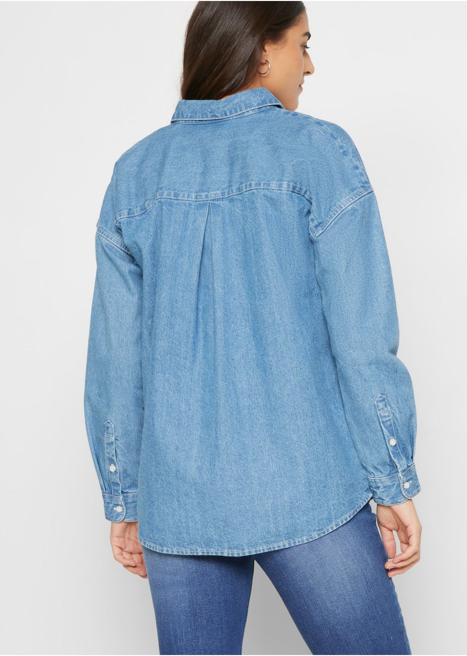 Chemisier en jean oversized