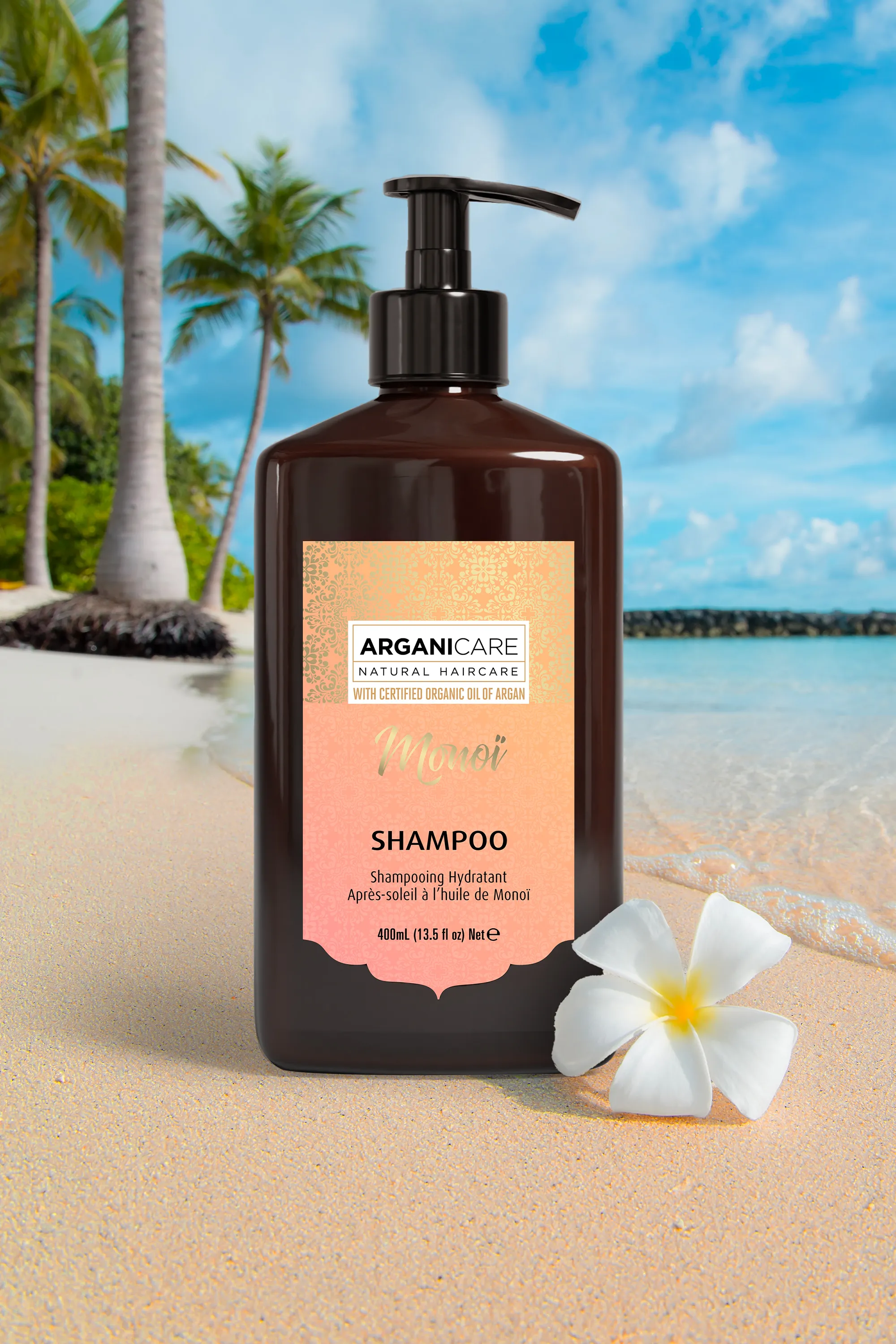 Arganicare Shampoing après-soleil au Monoï-400 ml