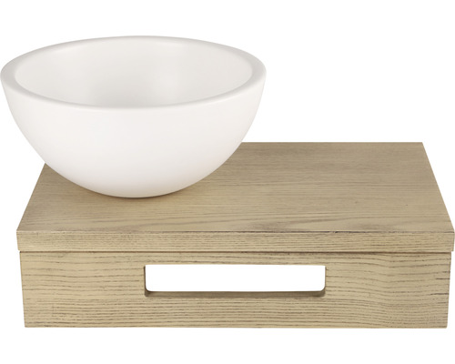 Verschil opzetwastafel Ruz 25 x 25 cm wit mat 36.102.09