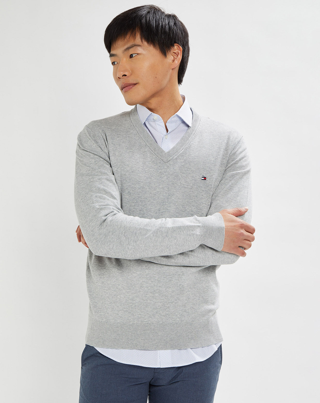 Tommy Hilfiger Pull 1985 col V gris