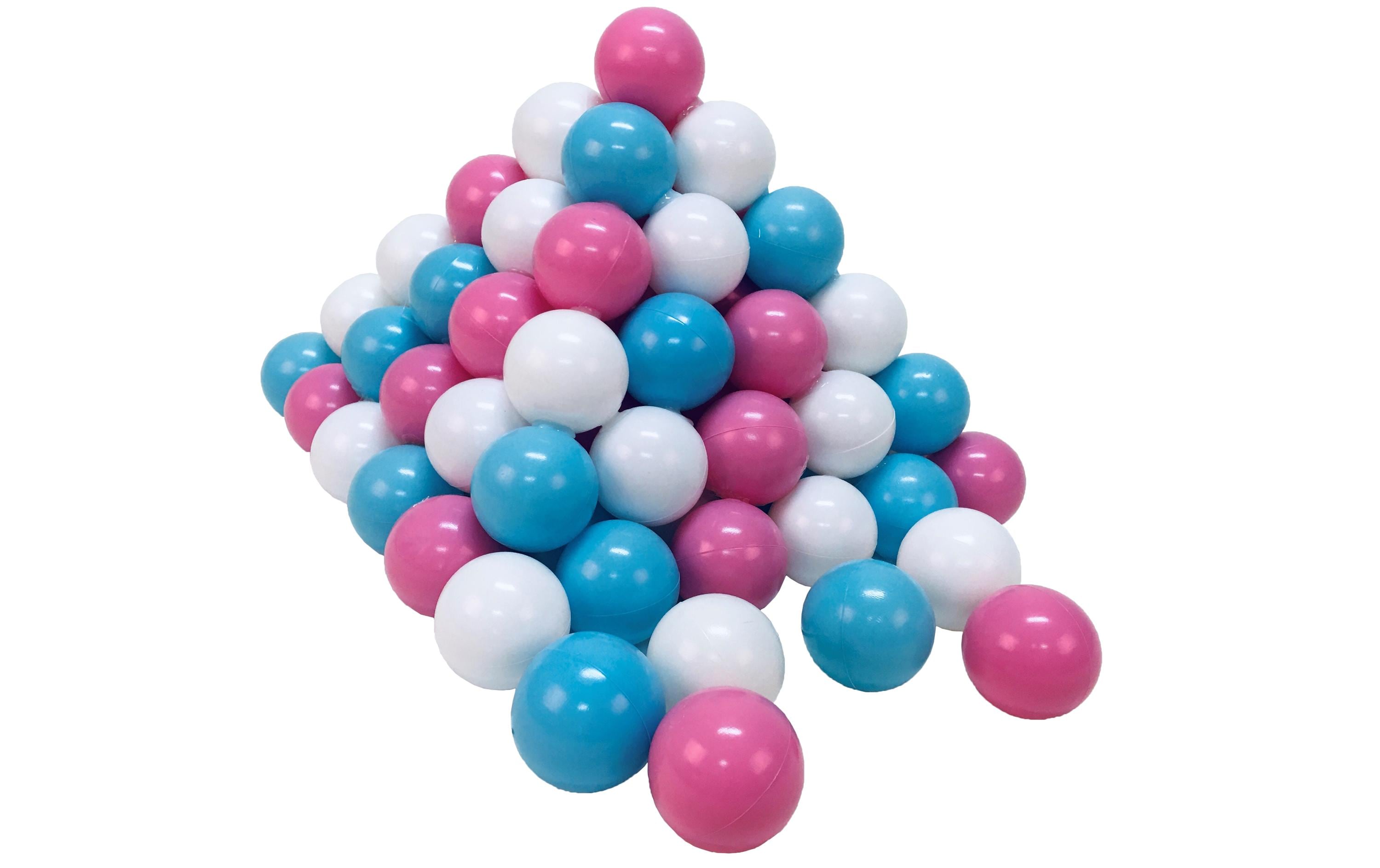 Bälle Rose, Creme, Hellblau 100 Stück100 Spielbälle in Rose, Creme und Hellblau
