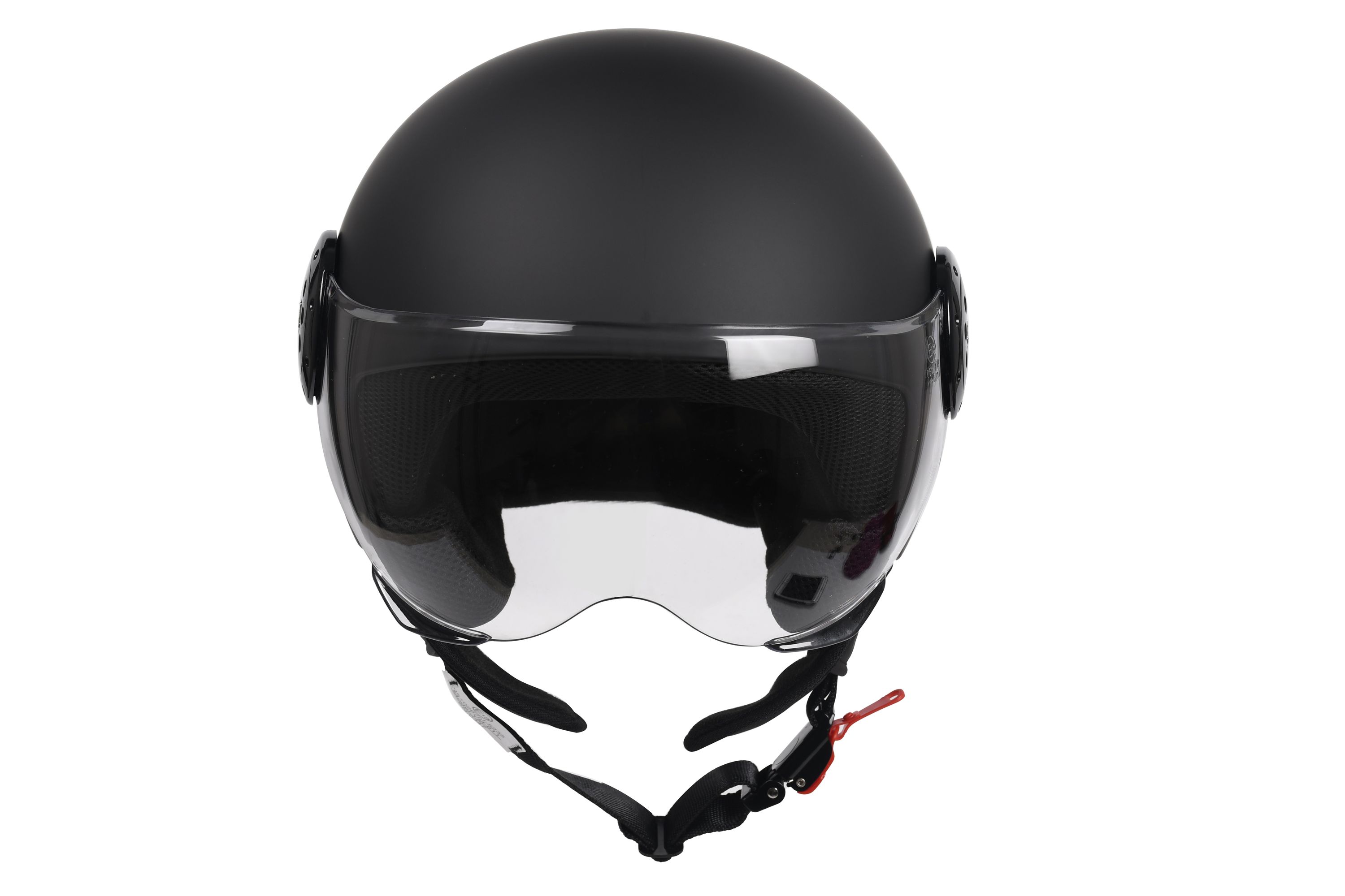 Motorrad Jethelm schwarz matt Grösse 55/56