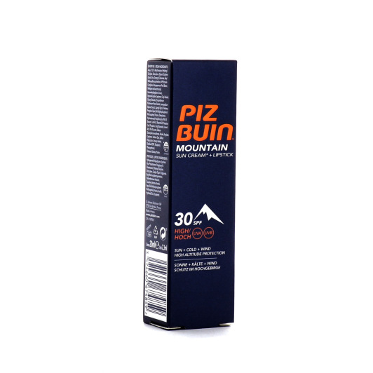 Piz Buin Mountain Crème Solaire Visage avec Stick Lèvres