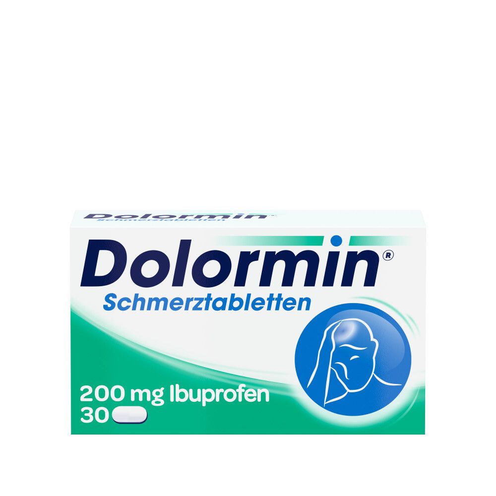Dolormin Schmerztabletten mit 200 mg Ibuprofen bei Schmerzen und Fieber