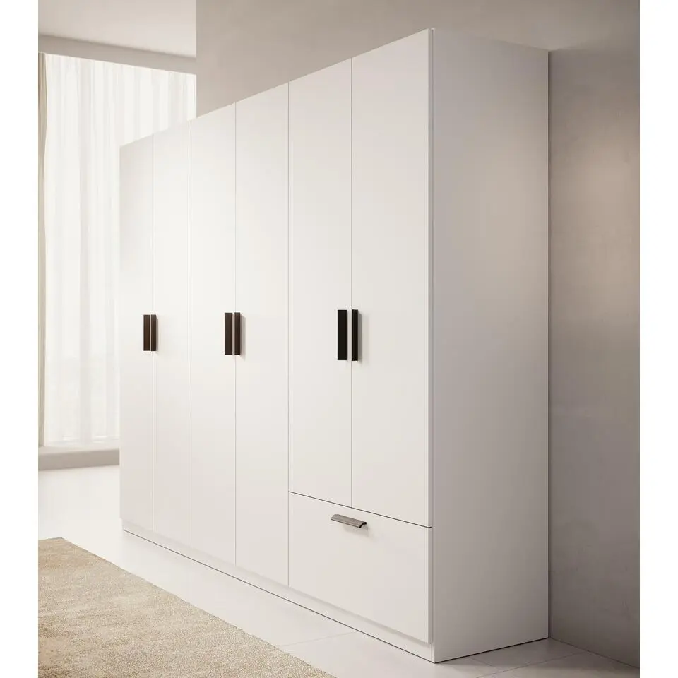 Meubella - Kledingkast Lillian - Wit - 270 cm