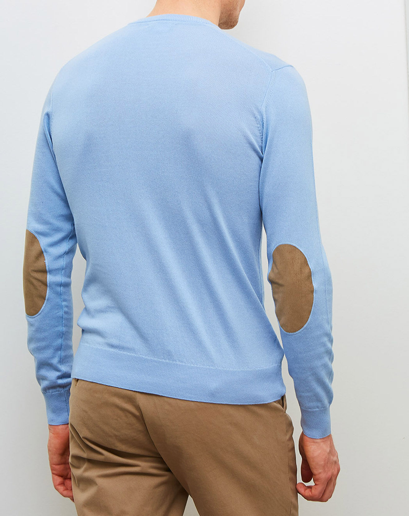 Hackett London Pull fin col V bleu