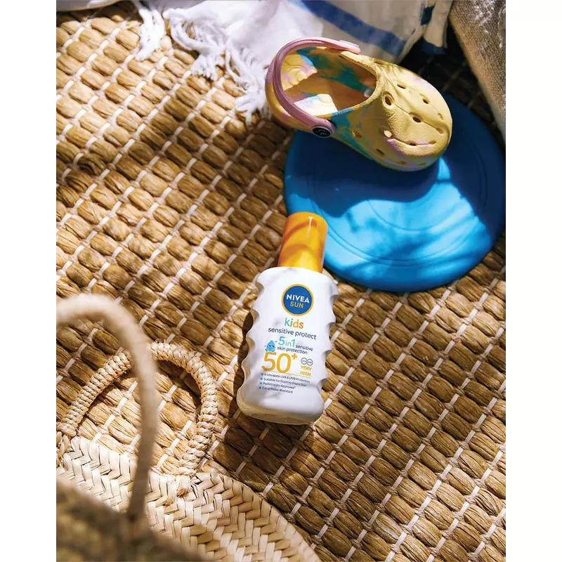 Nivea Sun Kids Sensitive Protect 5-In-1 Spray SPF 50+ - 200 ml