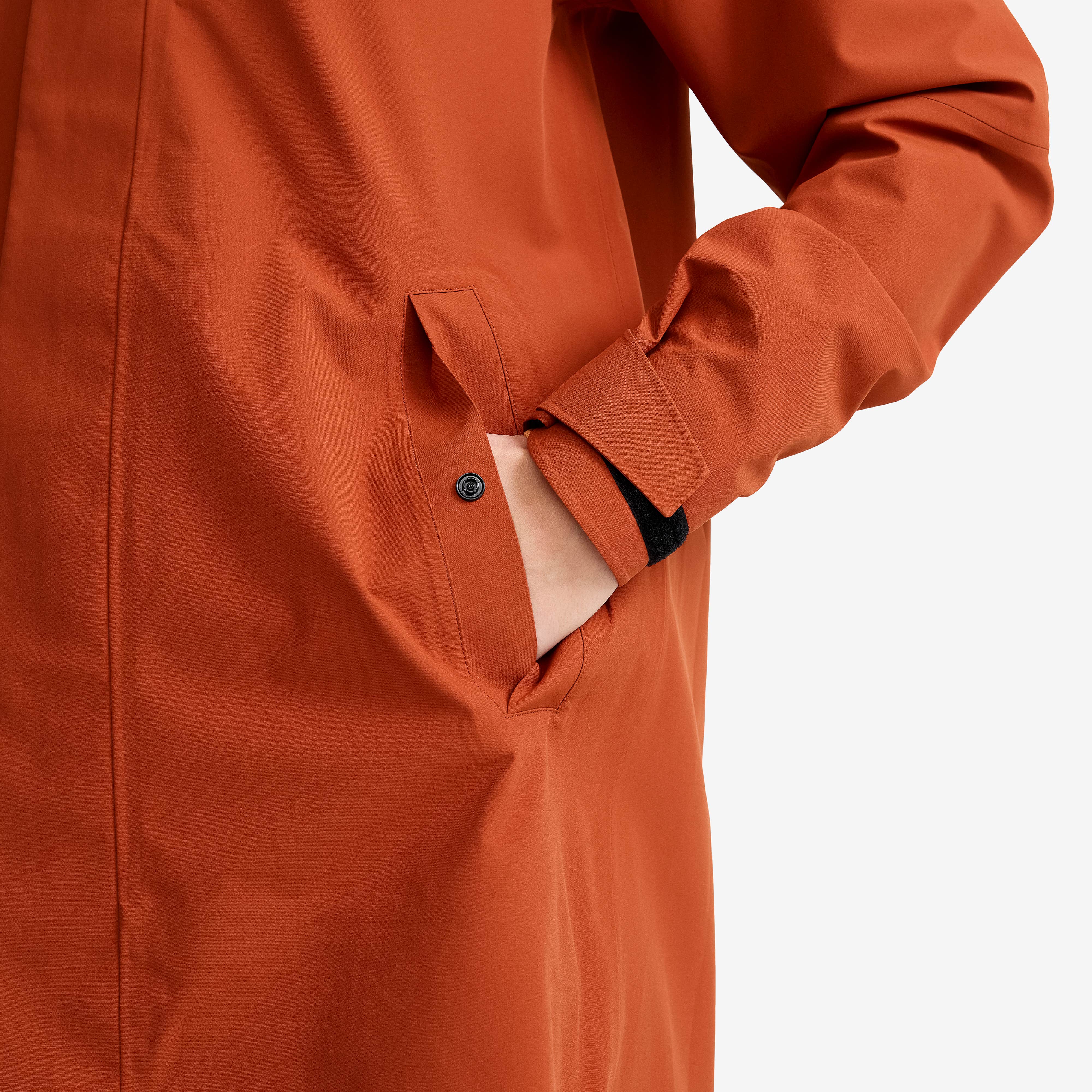 Cloud 3L Long Shell Parka Dame Rusty Orange