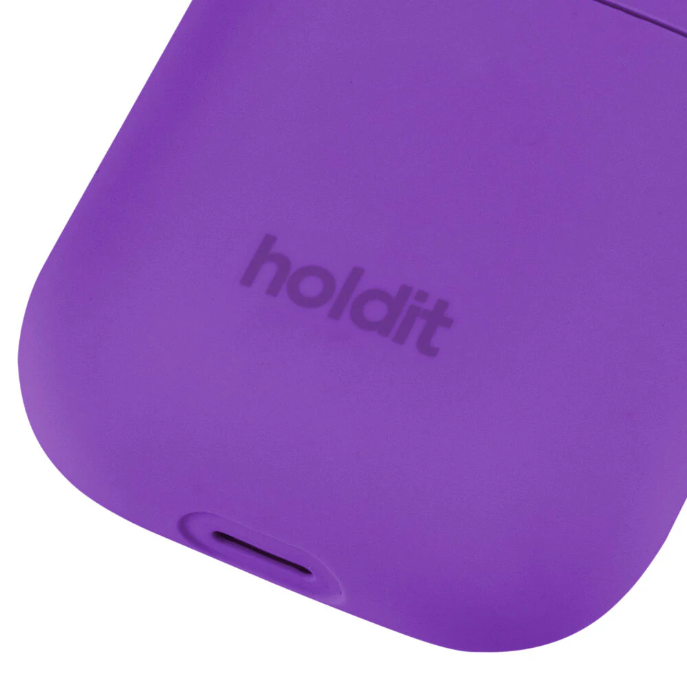Holdit  Silicone AirPods 1/2 cover - Bright Purple