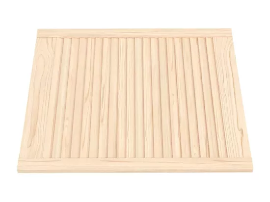 Portes d'armoire à persiennes 4pcs 69x59,4cm bois de pin massif