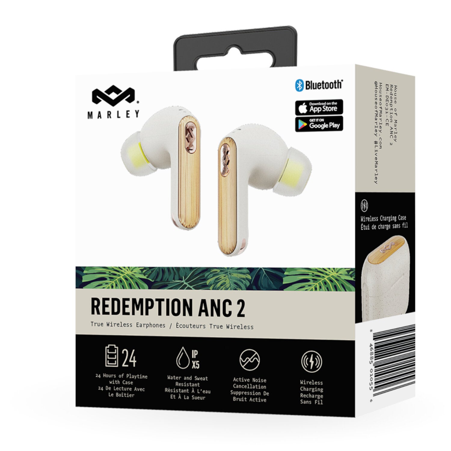 House of Marley Redemption ANC 2 Cream true wireless oordopjes