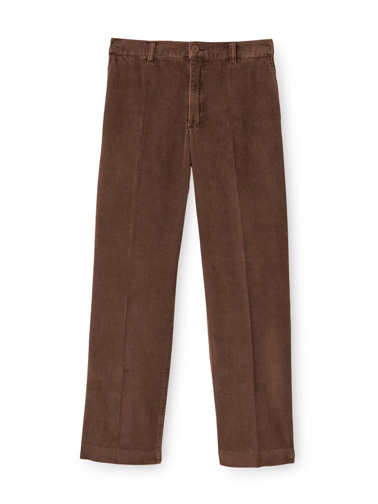 Pantalon droit en velours