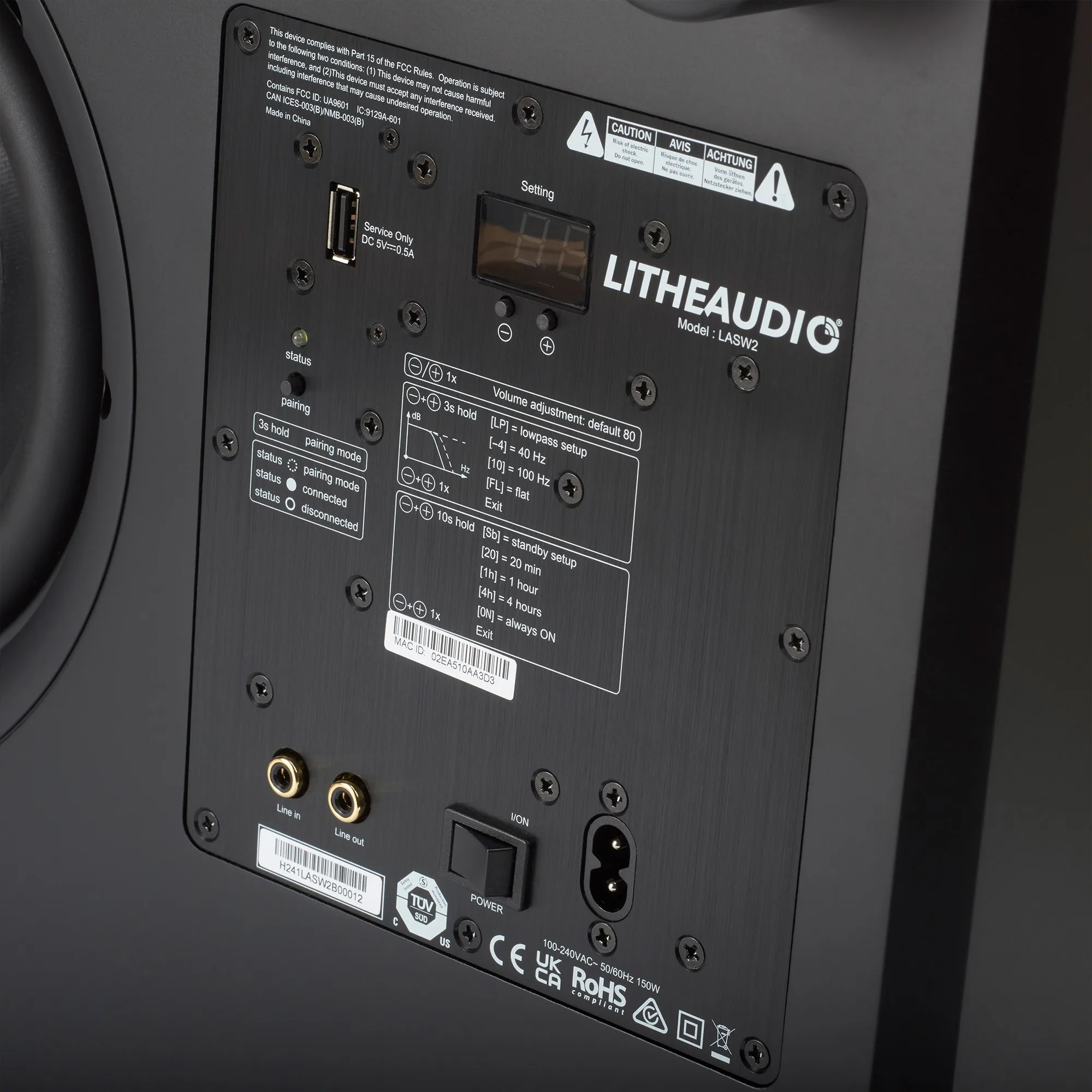 Lithe Audio WiSA Cinema Subwoofer Caissons de basses