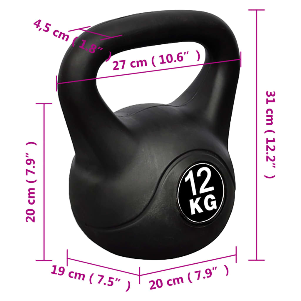 Kettlebell Pesa 12 Kg Vidaxl