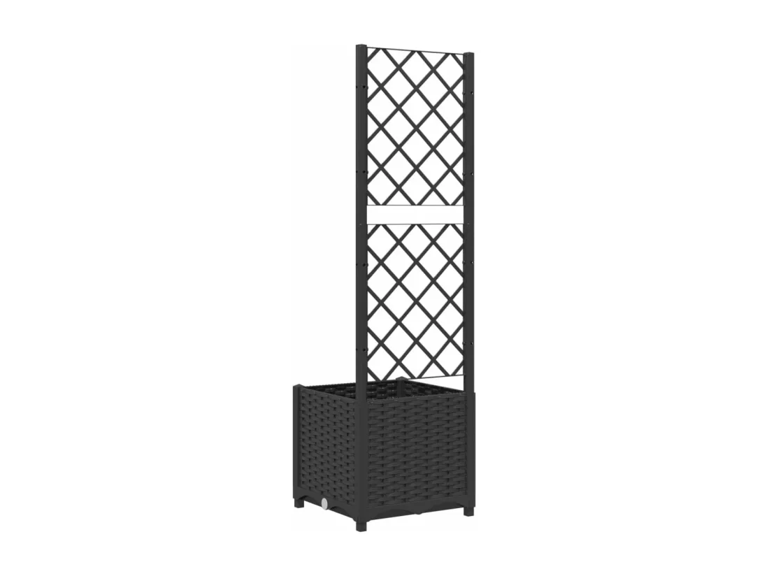 Jardinière bac lit surélevé noire 40 x 40 x 136 cm 02_0038289