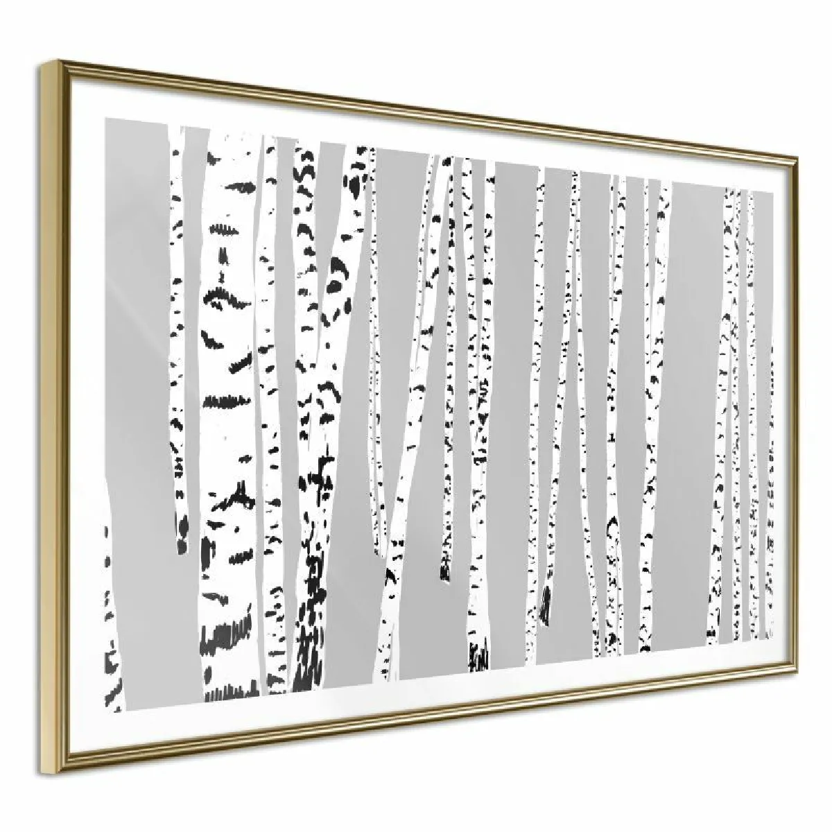 Paris Prix Affiche Birch Wood - 30 x 20 cm - Or