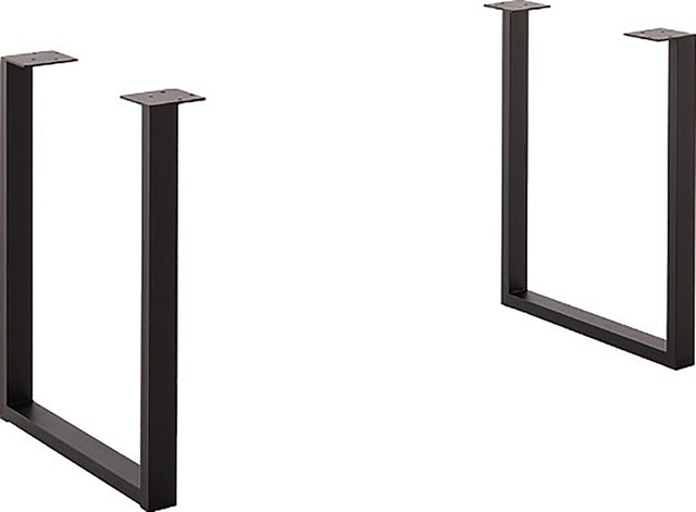 MCA living Tischbein »Zeballos U Gestell« Set, 2 Stk. tlg. schwarz pulverbeschichtet