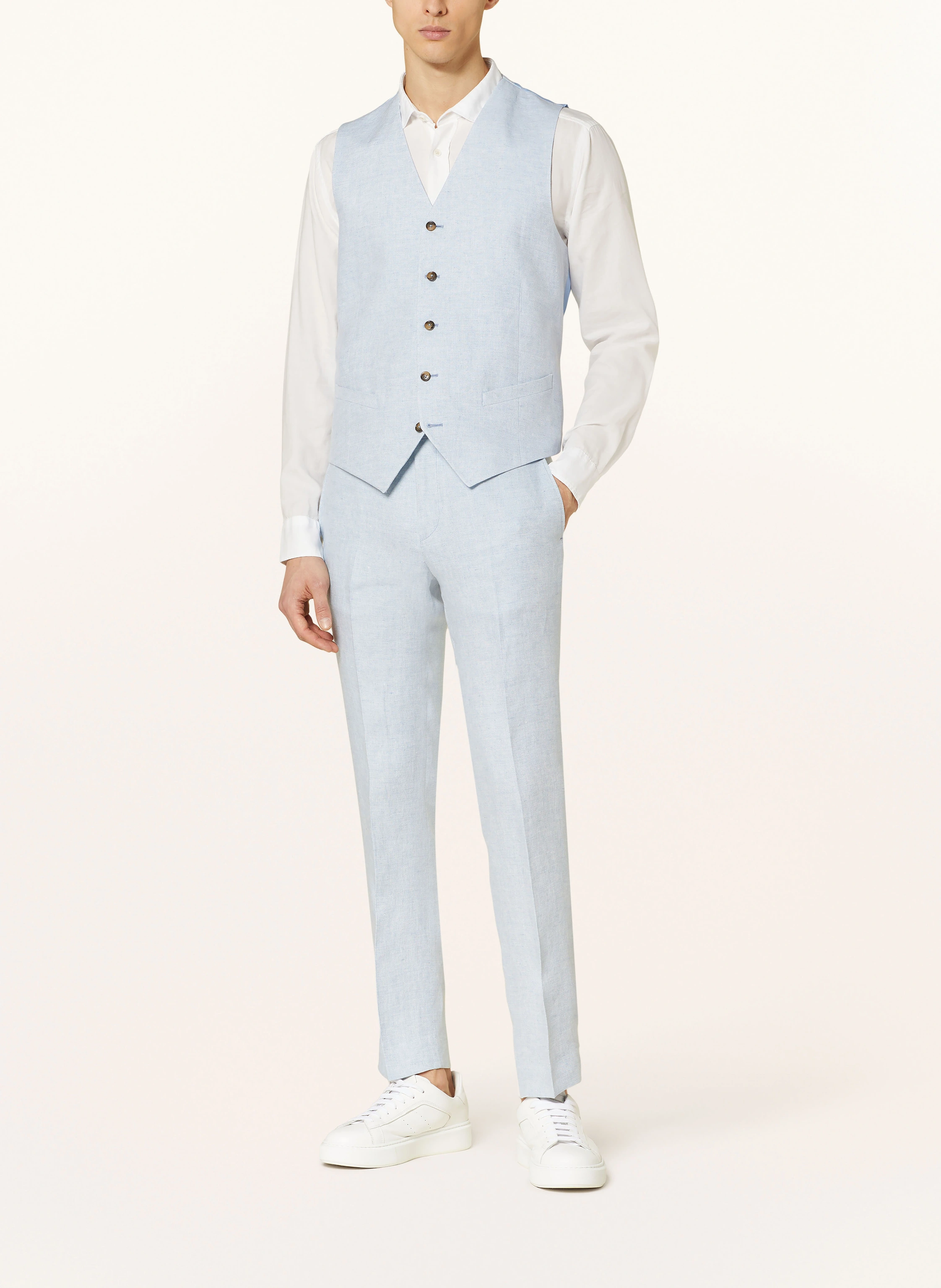 SAND COPENHAGEN Anzugweste ALFORD Extra Slim Fit aus Leinen