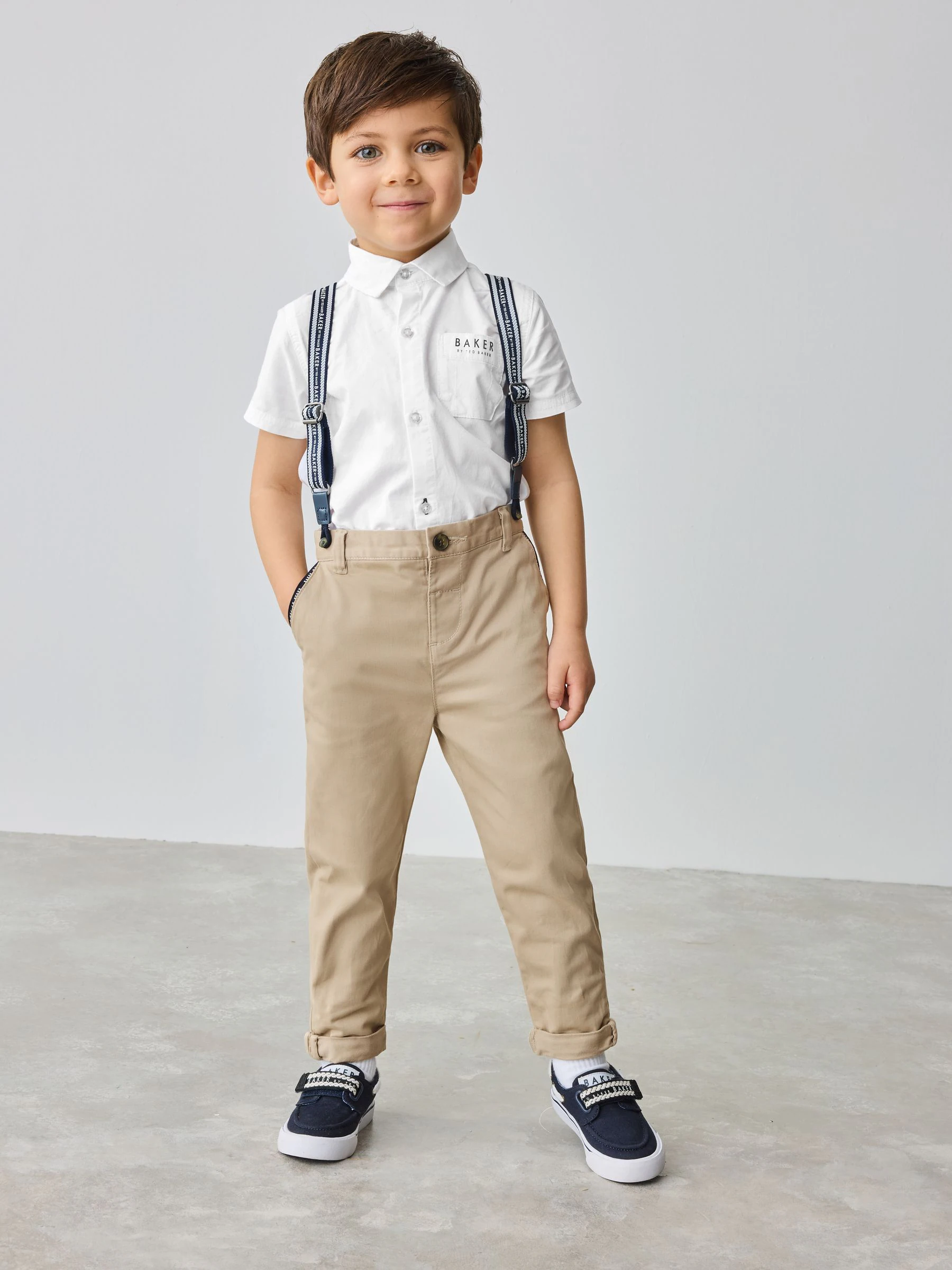 Baker by Ted Baker set van overhemd, broek en bretels