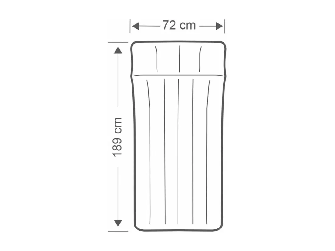Matelas de camping en vinyle laminé 189x72x20 cm Intex 67998