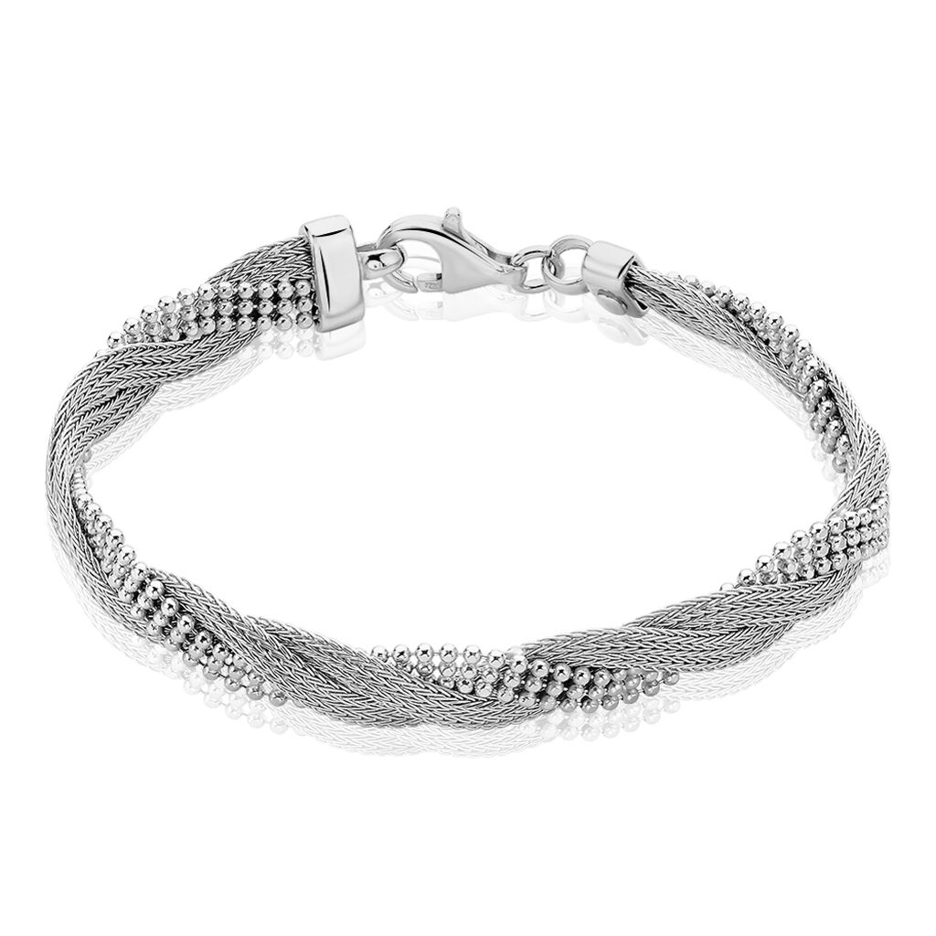 Bracelet Sheridan Argent Blanc