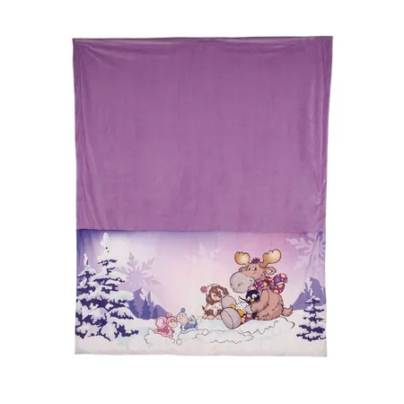 NICI Plüschdecke Cosy Winter GREEN, 140 x 175 cm
