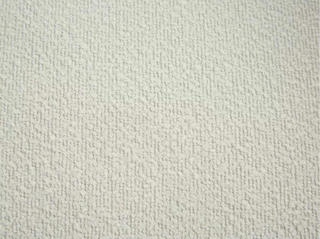 Fauteuil en tissu bouclette blanc ivoire BOVANA de Pascal Morabito