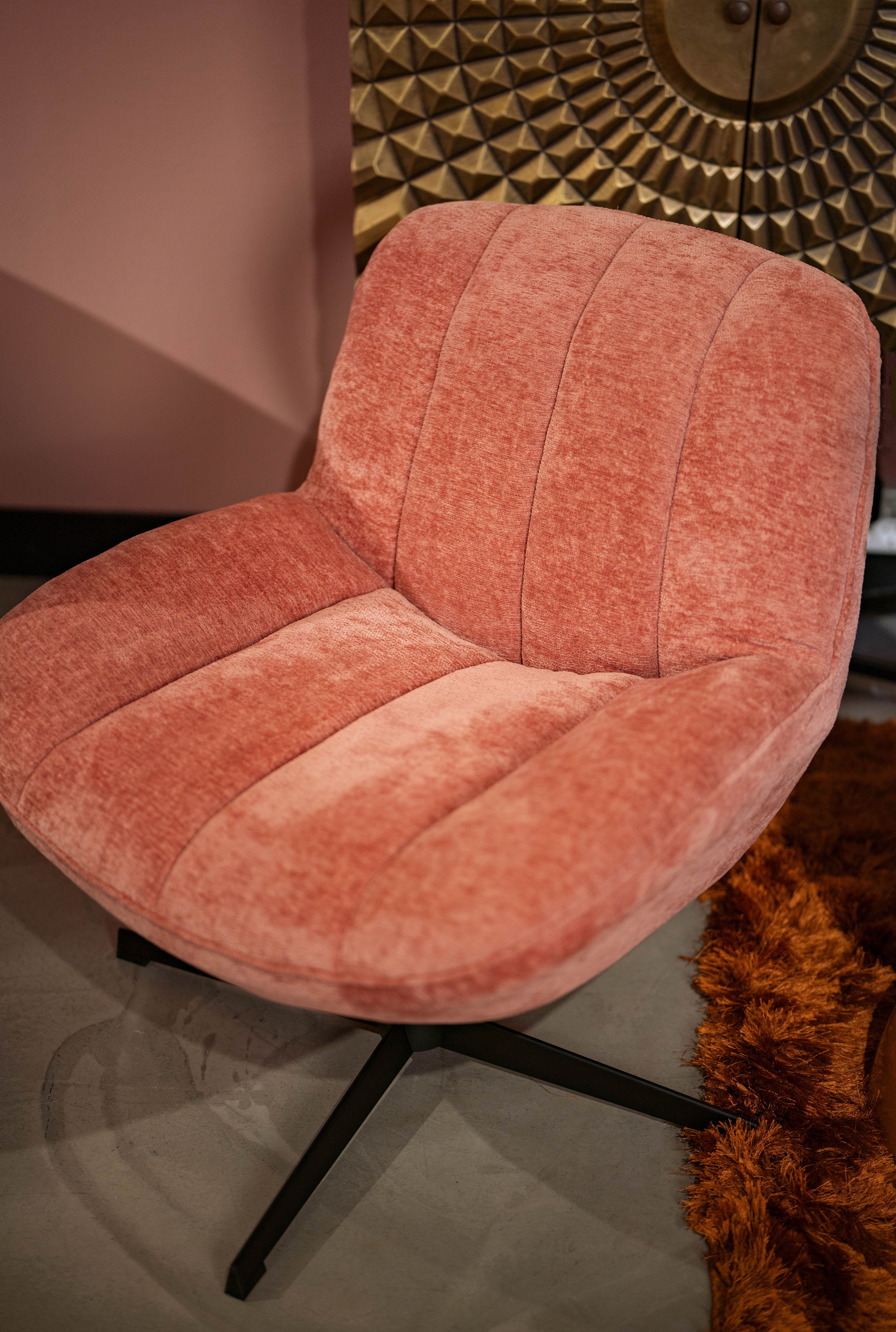 Draaifauteuil - old pink | 230318 Derby B75 x D72 x H80 cm