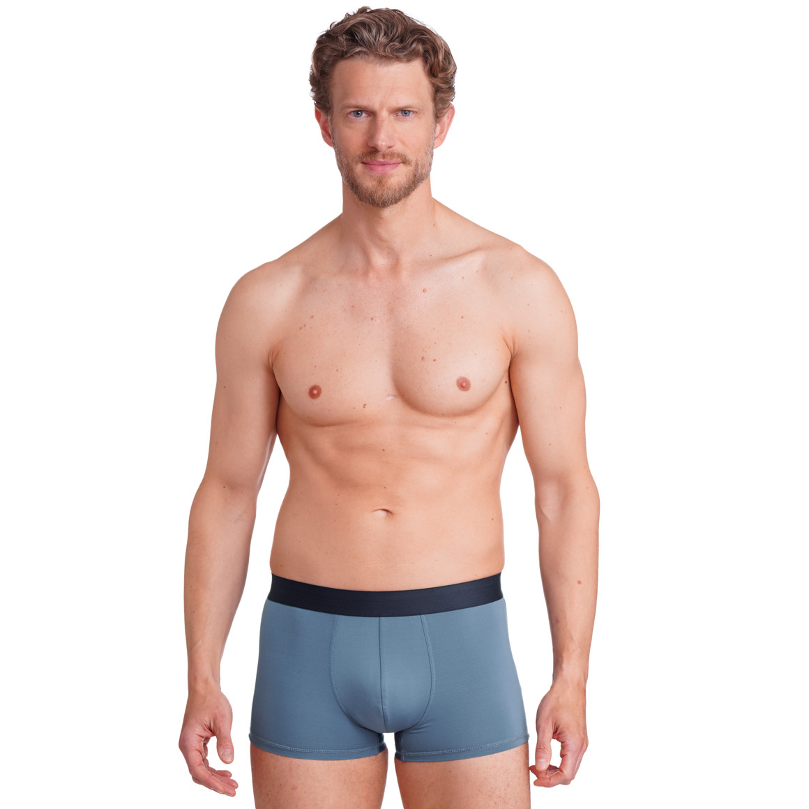 VanVaan Herren Mikrofasershorts mit Elastikbund dunkelblau / blau
