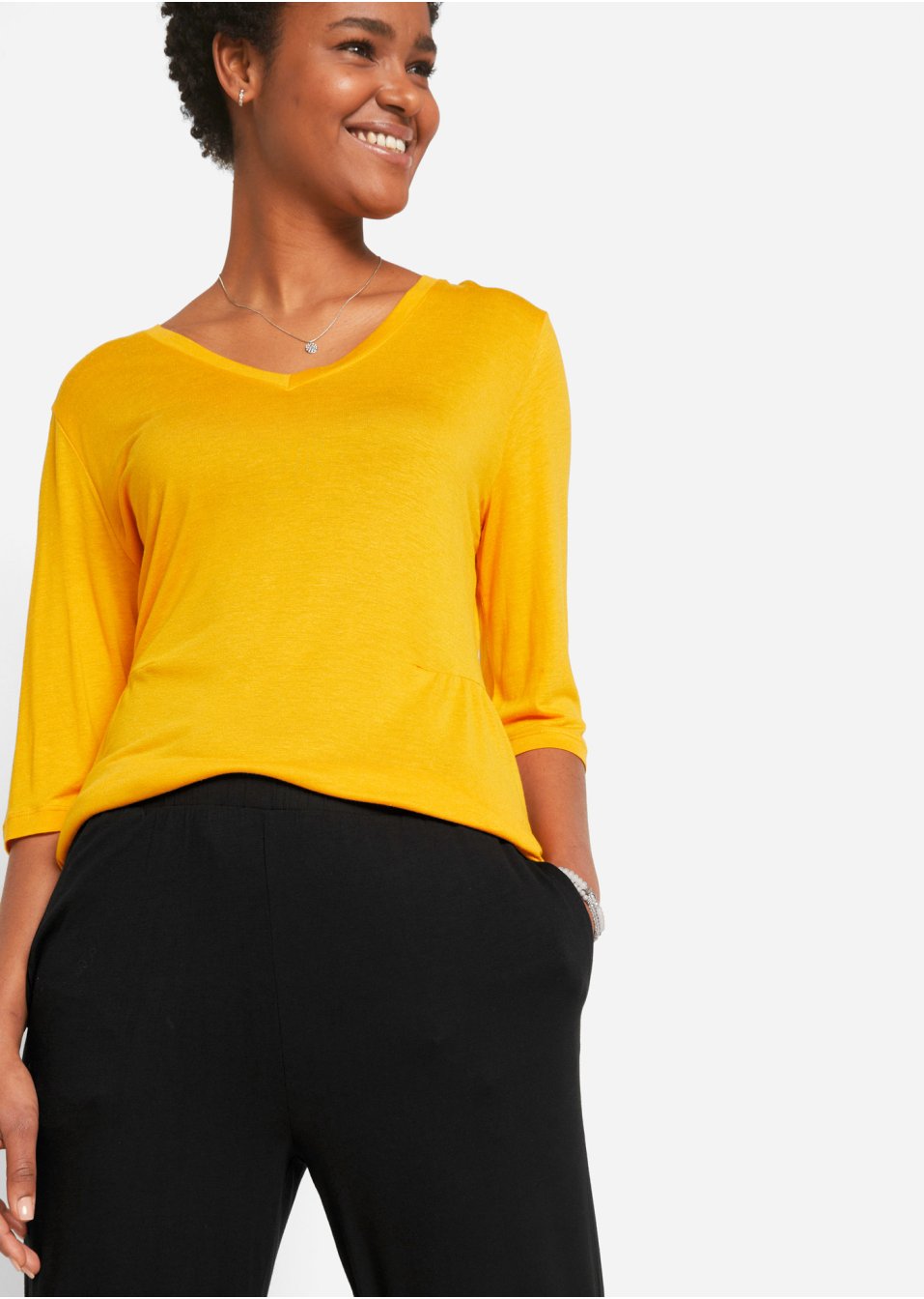 Lot de 2 pantalons en viscose avec taille confortable