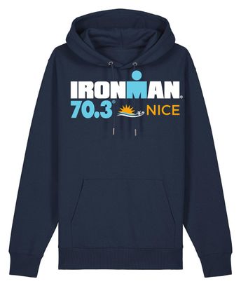 Sweat à Capuche Ironman 70.3 France Nice Bleu Marine