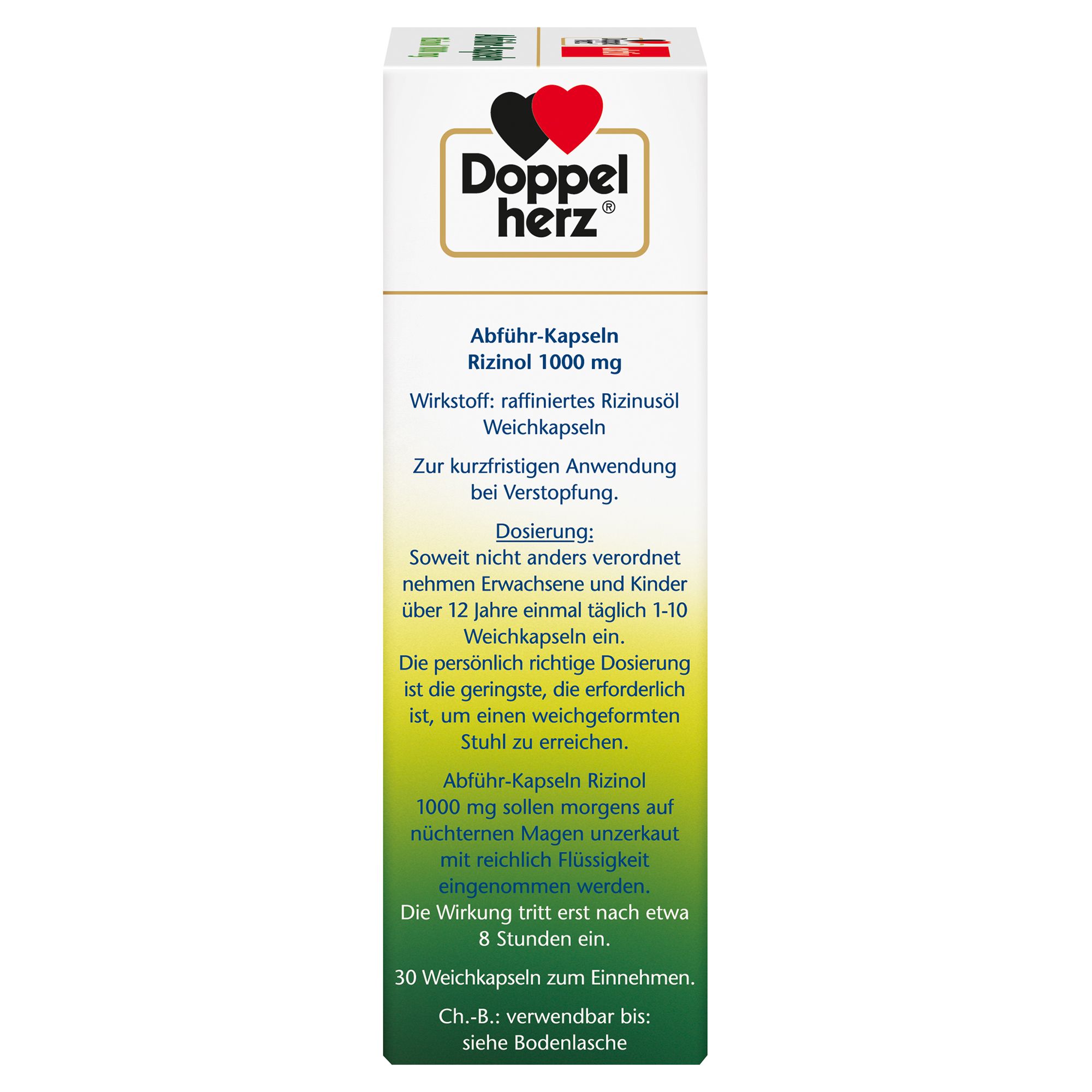 Doppelherz® aktiv Abführ-Kapseln Rizinol 1000 mg