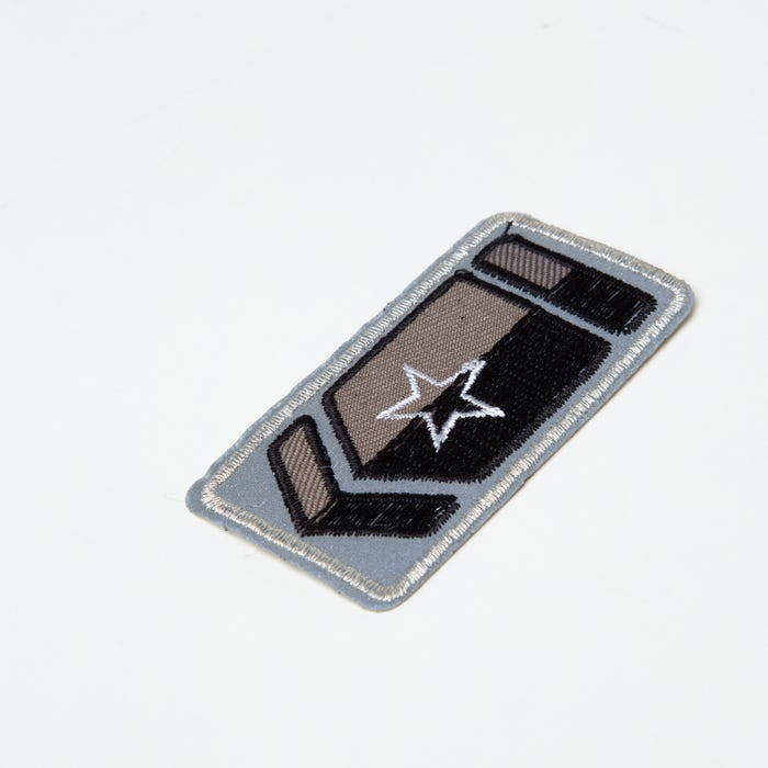 Atelier Veritas-Patch met schild 3,3x6,5cm