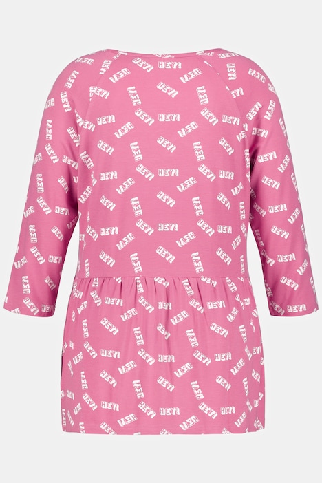 Shirt, HEY, A-Linie, Volant, V-Ausschnitt, 3/4-Arm