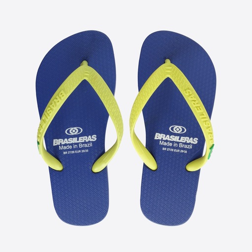 Chinelo de praia brasileiro, modelo clássico infantil, fabricado no Brasil.