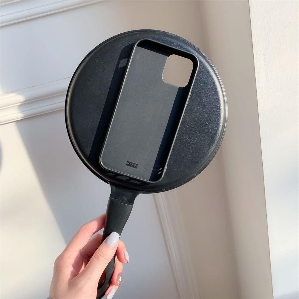 iPhone 14 Pro 3D Hardcase Schutzhülle im Pfannen Design - Schwarz