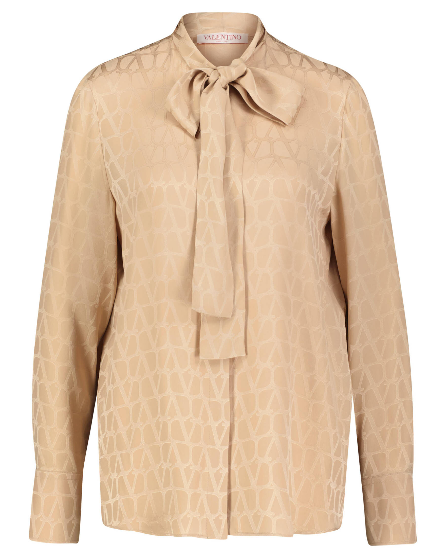 Valentino| Damen Schluppenbluse aus Seidenjacquard