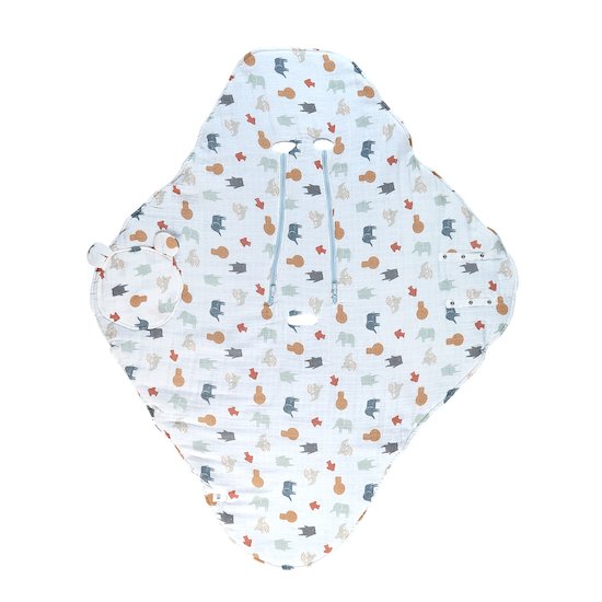 Mix & Match Couverture promenade Mousseline Bio   Jungle        de               Noukies