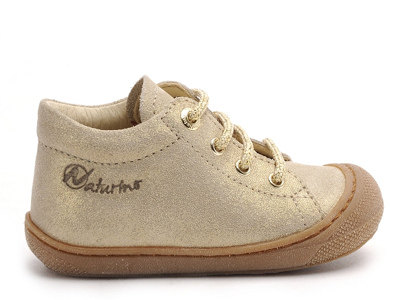 Naturino boots bottine bebe cocoon suede glitter or