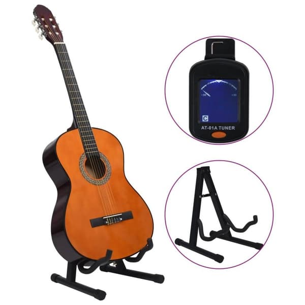 vidaXL Klassisk gitar nybegynnersett 12 deler 4/4 39