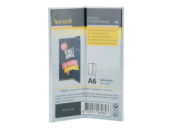 Plakatramme Securit Y-formet A6 transp. akryl