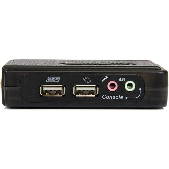 StarTech.com Kit commutateur KVM USB VGA à 2 ports avec audio et câbles - Switch KVM - Noir